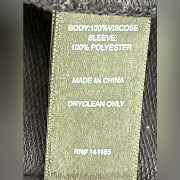 Harvé Benard top sweater 3/4 sheer sleeves size M Blue - Picture 5 of 6